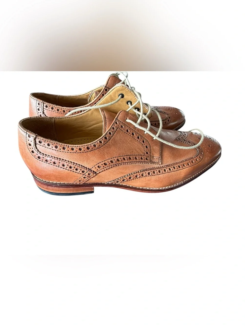Cole Haan Air Madison Wingtip Oxford Brown Leather Shoes 11M